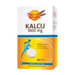 NATURAL W KALCIJ 1000 MG A 20 ŠUMEĆ.TBL